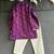 Magenta purple embroidered cotton silk father son kurta combo set