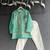 Turquoise blue embroidered cotton silk father son kurta combo set