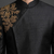 Black silk indo sherwani set for men's