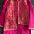 Hot pink embroidered cotton silk father son kurta combo set