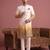 Men multicolor embroidered satin indo western for men