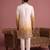 Men multicolor embroidered satin indo western for men
