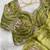 Olive Color beads and sequence work sartin saree