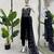 Black mirror work navratri dress for women