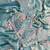 Teal Color beads and sequence work sartin saree