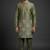 Mehandi silk kurta set for men's