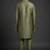 Mehandi silk kurta set for men's