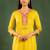 Women Ethnic Motifs Embroidered Regular Thread Work Kurta with Trousers