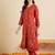 Women Ethnic Motifs Embroidered Regular Thread Work Kurta with Trousers