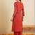 Women Ethnic Motifs Embroidered Regular Thread Work Kurta with Trousers