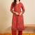 Women Ethnic Motifs Embroidered Regular Thread Work Kurta with Trousers