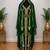 Emerald Green Gold Embroidered Kaftan Set