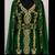 Emerald Green Gold Embroidered Kaftan Set