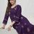 Women Floral Embroidered Regular Thread Work Kurta with Trousers
