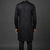 Black silk kurta set for men's