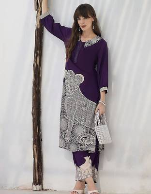 Women Ethnic Motifs Printed Regular Kurta with Palazzos 1