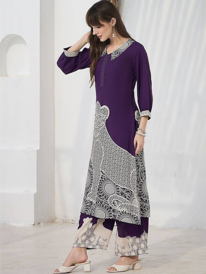 Women Ethnic Motifs Printed Regular Kurta with Palazzos