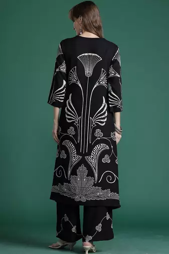 Women Floral Printed Regular Kurta with Palazzos