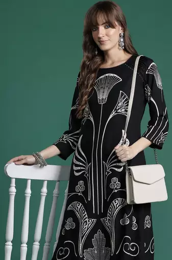 Women Floral Printed Regular Kurta with Palazzos