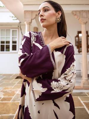 Women Floral Printed Regular Beads and Stones Kurta with Salwar 3