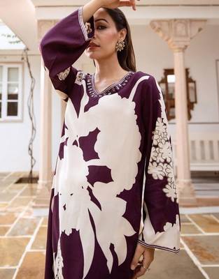 Women Floral Printed Regular Beads and Stones Kurta with Salwar 5