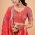 Digital Floral Print Faux Georget Multi Sequnce Work Lehenga Choli With Unstitched Blouse and Stitched Dupatta