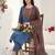 Women Ethnic Motifs Yoke Design Regular Thread Work Pure Cotton Kurta with Trousers & With Dupatta
