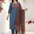 Women Ethnic Motifs Yoke Design Regular Thread Work Pure Cotton Kurta with Trousers & With Dupatta
