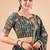 Digital Floral Print Faux Georget Multi Sequnce Work Lehenga Choli With Unstitched Blouse and Stitched Dupatta