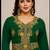 Emerald Green Gold Embroidered Kaftan