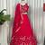  Rani Pink Garba Lehenga Choli with Matching Dupatta - Full stitched free size