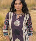 Women Ethnic Motifs Printed Regular Pure Cotton Kurta with Trousers & With Dupatta