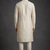 Cream silk indo sherwani for men's