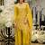 Women Ethnic Motifs Embroidered Regular Sequinned Kurta with Sharara & With Dupatta