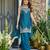 Embroidered Satin Straight Kurta Palazzo and Dupatta Set