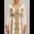 White Gold Embroidered Designer Kaftan Dress