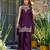 Embroidered Satin Straight Kurta Palazzo and Dupatta Set