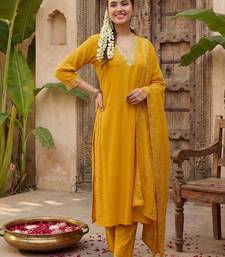 Women Regular Gotta Patti Kurta with Trousers & With Dupatta