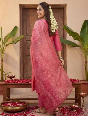 Women Ethnic Motifs Embroidered Regular Kurta with Trousers & With Dupatta 5