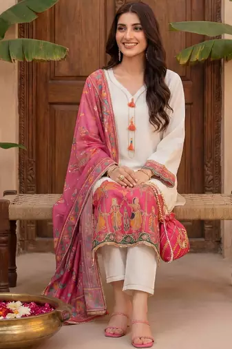 Women Ethnic Motifs Regular Gotta Patti Kurta with Trousers & With Dupatta