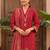 Women Ethnic Motifs Printed Regular Thread Work Kurta with Trousers & With Dupatta