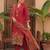 Women Ethnic Motifs Printed Regular Thread Work Kurta with Trousers & With Dupatta