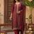 Women Ethnic Motifs Embroidered Regular Kurta with Trousers & With Dupatta