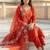 Women Regular Thread Work Kurta with Trousers & With Dupatta