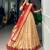 Women's Kanchipuram Silk Zari Woven Lehenga Choli with Paithani Jacquard Dupatta.