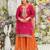Women Ethnic Motifs Embroidered Regular Thread Work Kurta with Sharara & With Dupatta