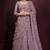 Mauve Butterfly Net Heavy Embroidery With Stone Work