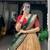 Women's Kanchipuram silk blend Zari Woven Lehenga Choli with Paithani Jacquard Dupatta