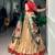 Women's Kanchipuram silk blend Zari Woven Lehenga Choli with Paithani Jacquard Dupatta