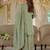 Women Ethnic Motifs Embroidered Regular Mirror Work Kurta with Sharara & With Dupatta